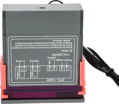 Obrázok produktu pre Digitálny regulátor teploty Termostat s dvojitým reléovým výstupom a záporným teplotným koeficientom (110V - 220VAC)