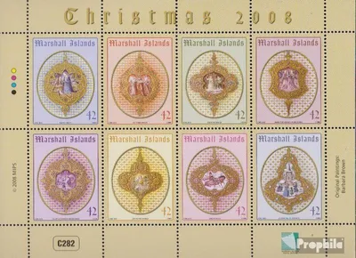 Produktbild von Briefmarken Marshall-Inseln 2008 Mi 2358-2365 Kleinbogen (kompl.Ausg.) postfrisch Weihnachten