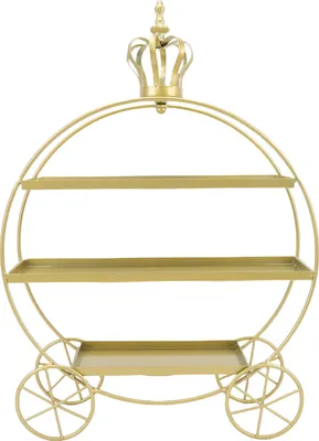 Produktbild von Dessert-Cupcake-Ständer, 3 Etagen, Cupcake-Halter, abgestuftes Serviertablett für Cupcakes, Donuts, Früchte, Teeparty, Geburtstag, Jäten, Gold