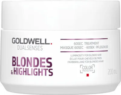 Zdjęcie produktu dla Regenerująca maska neutralizująca żółte odcienie włosów Dualsenses Blondes & Highlights (60 Sec Treatment), 500 ml