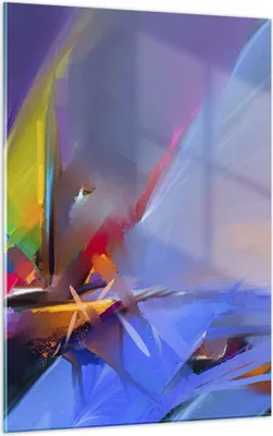 Produktbild von Bilder auf glas - Einteilig - Abstraktion modern - 50x70cm - Glasbilder - Wandbilder - Bilder - zum Aufhängen bereit - Wanddekoration aus Glas - Glas Bilder - Wandbild auf Glas - GPA50x70-4030