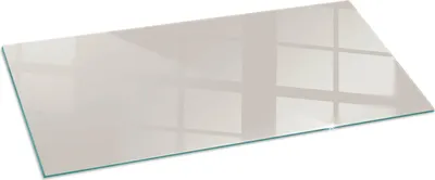 Obrázek produktu pro Skleněná podlahová deska 125x50 cm - Krbová deska skleněná - Krbová deska skleněná - Ochranné sklo - Ochranná deska proti jiskrám - Skleněná podlahová deska nehořlavá - Tepelná ochrana - Ochrana podlahy ze skla - Barva světle krémová