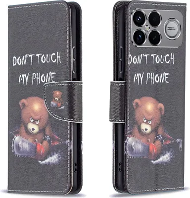 Produktbild von Für Xiaomi Poco F8 Ultra Kunstleder Motiv Design Book Wallet Schutz Tasche Hülle