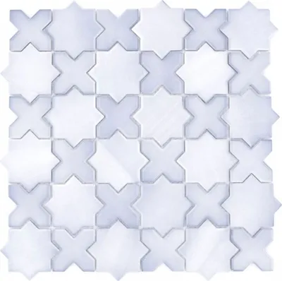 Produktbild von Mosaikfliese Keramik Mosaik Kombi mix grau matt Fliesenspiegel Küche MOS13-SXS05