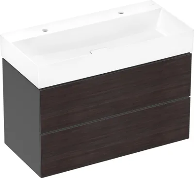 Immagine prodotto di hansgrohe Xevolos E lavabo, 2 trous pour robinet, sans trop-plein, 1000x480mm, SmartClean, non rectifié, avec vidage, 61110450, 61110450