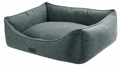 Eckiges Komfortbett Anda, Grau, 75x60x23 cm