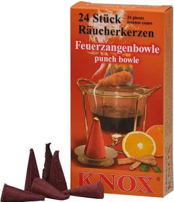 Productafbeelding van Knox wierkerzen - Glühwein met vuurkorrels, 24 stuks