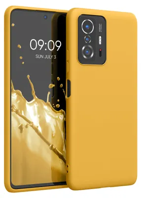 Produktbild von kwmobile Handyhülle für Xiaomi 11T / 11T Pro Hülle - TPU Case - Kabelloses Laden - Schutzhülle Cover in Honiggelb