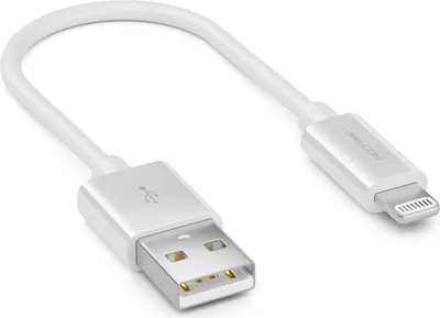 Produktbild von deleyCON 0,15m Lightning 8 Pin USB Ladekabel Datenkabel MFI  für Apple iPhone 14 Pro Max 14 Pro 14 Plus 14 SE 13 Pro Max 13 Pro 13 Mini 12 Pro Max 12 Pro 12 Mini - Weiß
