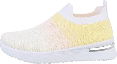 Produktbild von Ital-Design Damen Freizeitschuhe  Textiloptik Sneakers Low 85960442 Beige Gr.  39
