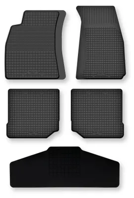 Zdjęcie produktu dla Dywaniki gumowe z tunelem do Audi A4 B5 1995-1999 (sedan/kombi/van) – 5 szt., czarne, dobierane – Wielganizator Semi-Universal