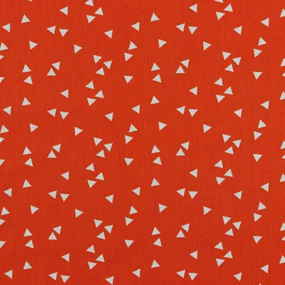 0,5m Baumwollstoff BeHappy Triangel Oekotex Meterware orange