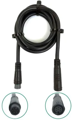 Productafbeelding van Verlengkabel voor Bafang PAS-sensor 6-pins julet, 50 cm, compatibel met Bafang PAS-sensor koppelsensor, E-Bike, Pedelec