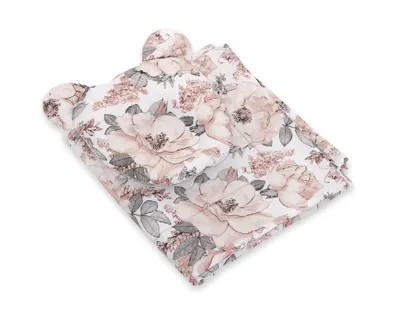 Produktbild von Teddybär-Bettdecke mit Füllung und Konturkissen - 2-teiliges Set - Sepia-Rosen