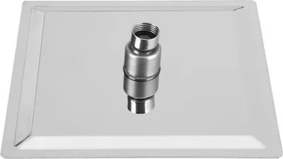 Image de 1 pomme de douche moderne carrée en acier inoxydable à effet pluie pour salle de bain
