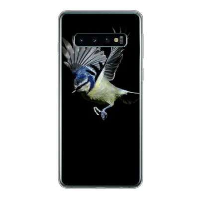 Produktbild von MuchoWow® Handyhülle Schutzhülle Hülle für Samsung Galaxy S10 Vogel - Federn - Porträt Silikon Softcase Handy Hülle - Handytasche