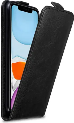 Obrázek produktu pro Cadorabo pouzdro pro Apple iPhone 11 ochranné pouzdro v černé barvě Flipové pouzdro na mobilní telefon Pouzdro Kryt