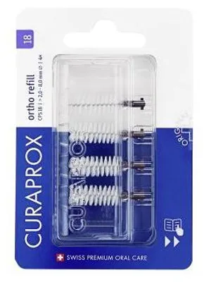 Image de Curaprox Cps 18 Bandes interdentaires ortho 2,3-8 mm 4 pces