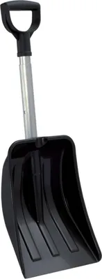 Produktbild von Prosperplast Schneeschaufel Typ EVEREST, aus Kunststoff schwarz, 265 mm breit, Stiel ausziehbar