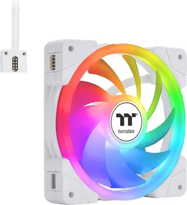 Produktbild von SWAFAN EX14 ARGB Sync PC Cooling Fan White TT Premium Edition (weiß, 3er Pack, 140 mm)