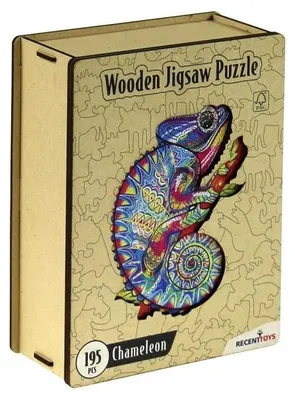 Obrázek produktu pro Dřevěné puzzle 195 Chameleon – Recent Toys
