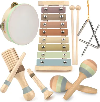Produktbild von Musikinstrumente für Kleinkinder, 1 bis 3 Jahre, 8-Ton-Xylophon, Holzspielzeug
