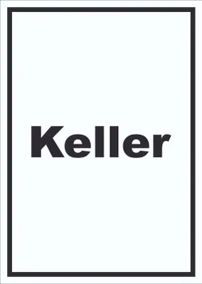 Produktbild von Keller Schild mit Text hochkant A5 Rückseite selbstklebend
