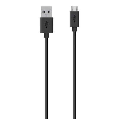 Obrázok produktu pre Belkin USB A - Micro-USB, 2m, 2 m, USB A, Micro-USB B, USB 2.0, Samec/samec, Čierna