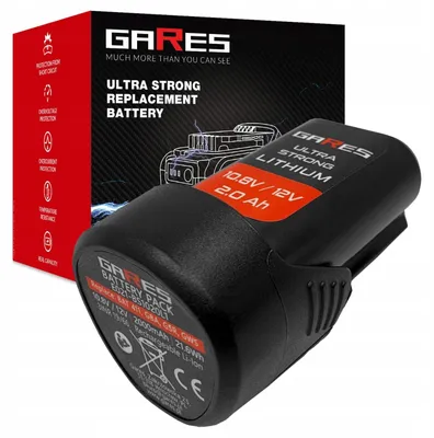 Zdjęcie produktu dla Gares Wkład do Akumulatora Bosch BAT411 BAT412 BAT413 BAT414 BAT415 10,8/ | 10,8 V 2 Ah Li-Ion | Pakiet Ogniw do Regeneracji | Wysoka Wydajność Gares®