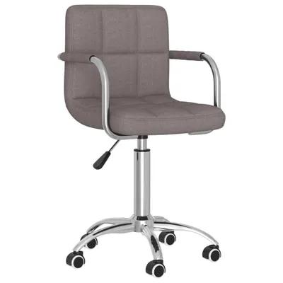 Immagine prodotto di vidaXL Sedia da ufficio girevole in tessuto taupe