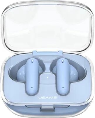 Image de Usams Bluetooth 5.3 Tws Beseries Earbuds Sans fil Bleu/Bleu Us-Be16
