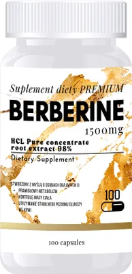 Zdjęcie produktu dla BERBERINE HCL 98% berberyna 100 kapsułek