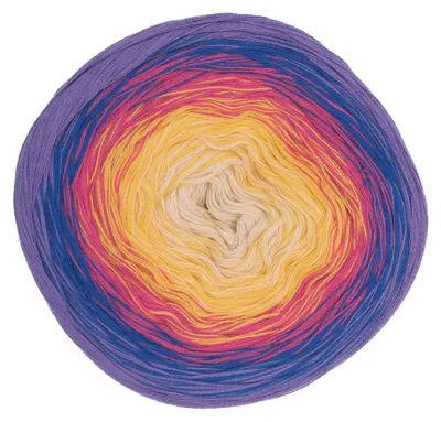 Image de Hobby YARN – Flowy Charme Bobbel 250 g, 1 000 m, fil à 4 brins avec dégradé de couleurs pour le crochet et le tricot 208
