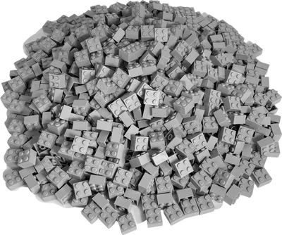 Immagine prodotto di 100 mattoni 2x2, grigio chiaro