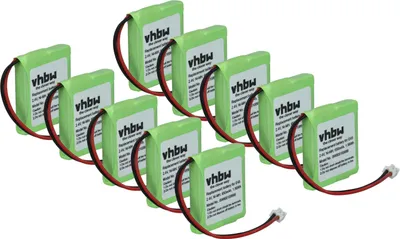 Produktbild von vhbw 10x Akku Ersatz für Siemens V30145-K1310-X382, S30852-D1751-X1 für schnurlos Festnetz Telefon (650 mAh, 2,4 V, NiMH)