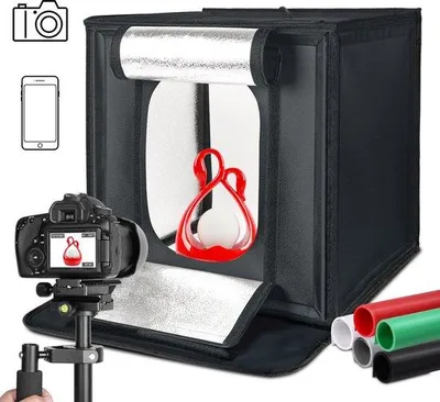 Immagine prodotto di Piccolo box fotografico nero - Mini studio