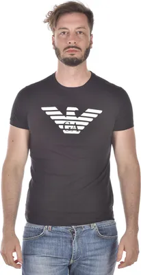 Produktbild von Emporio Armani Marken Herren T-Shirt, Freizeitshirt, 8N1T99, schwarz, Größe:XL, Farbe:Schwarz, Herstellerfarbe:black
