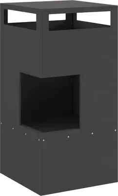 Produktbild von vidaXL Feuerstelle Schwarz 50 x 50 x 100 cm Stahl