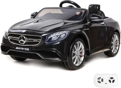 Produktbild von Kinder Elektroauto 12V - Mercedes S63 AMG - 1 bis 6 Jahre - mit Fernbedienung - Schwarz