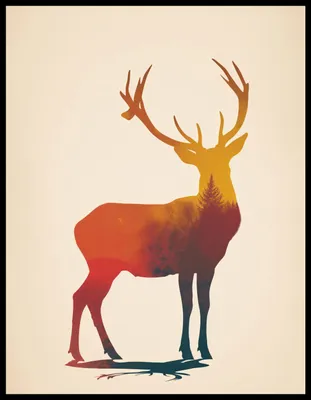 Produktbild von Plakat 50x65cm Licht des Waldmonarchen