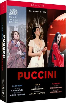 Obrázek produktu pro Giacomo Puccini (1858-1924) - 3 operní nahrávky (kompletní nahrávky) z Královské opery Covent Garden - Opus 111 0809478011842 - (DVD Video / Classic)