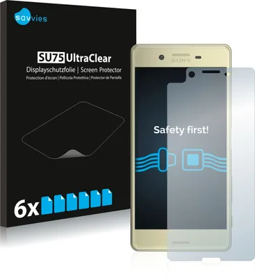 Produktbild von 6x Für Sony Xperia X Schutzfolie Savvies Displayschutz Display Schutz Folie Klar Transparent
