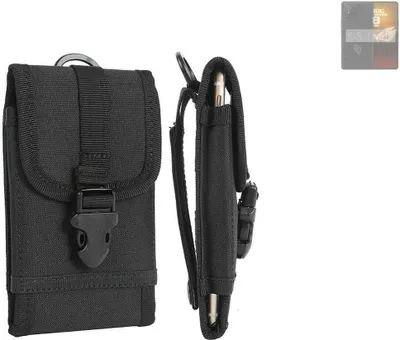 Produktbild von K-S-Trade Holster Handy Hülle kompatibel mit Asus ROG phone 8 Pro Edition Holster Handytasche Gürtel Tasche Schutz Hülle Robust Outdoor schwarz