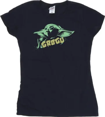 Produktbild von Star Wars - "The Mandalorian The Child" T-Shirt für Damen BI50608 (XXL) (Marineblau)