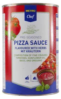 Produktbild von M.C. Pizza Sauce mit Kräutern 4,1KG