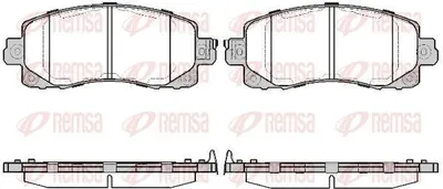 Produktbild von REMSA Bremsbeläge Satz Vorne Bremsklötze für SUBARU XV (GP) 1741.04