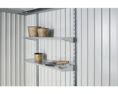 Obrázek produktu pro Regálové police Biohort univerzální 2 police 72 x 43,5 cm stříbrná
