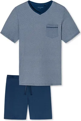 Produktbild von Schiesser Schlafanzug kurz blau 62