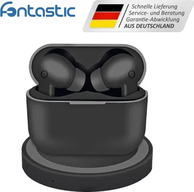 Produktbild von Fontastic TWS In-Ear Kopfhörer Jive inkl Ladecase, Kabelloses Laden - schwarz