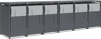 Obrázok produktu pre Westmann Tonus 6 kovový odpadkový box 6x240 l antracitový